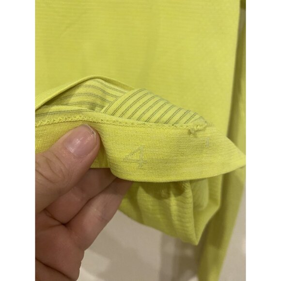 Lululemon Shirt Womens 4 Yellow Swiftly Tech Long Sleeve Crewneck Thumbholes Run - Picture 3 of 6